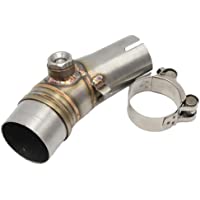 Los mejores  - Conector de Sistema de Escape de Silenciador Central de Tuberías para Kawasaki ER6N